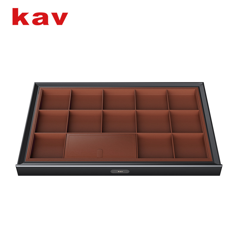 AU1603 kav Wholesale Soft Close Wardrobe Accessories Leather Self Closing Organi