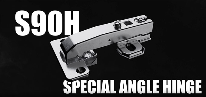Clever special angle hinge - 90 degree cabinet hinge