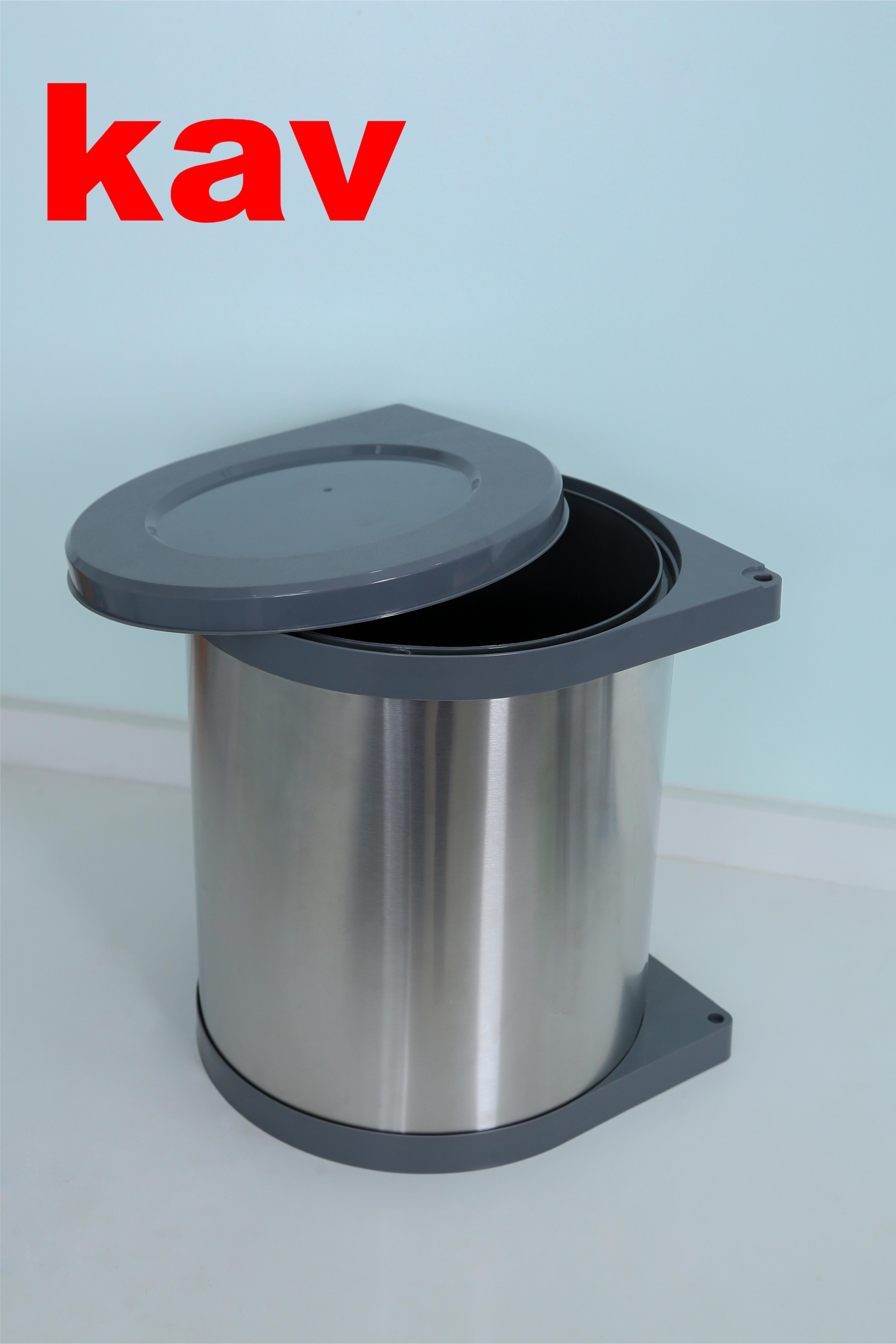 DD-L14 Pull Out Revolving Trash Bin Kitchen Cabinet Slide Trash Bin