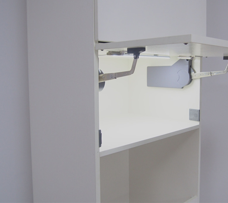 KE330 Smart Furniture Mechanism Lift Up Right Angle Lifting System Kitchen Cabin