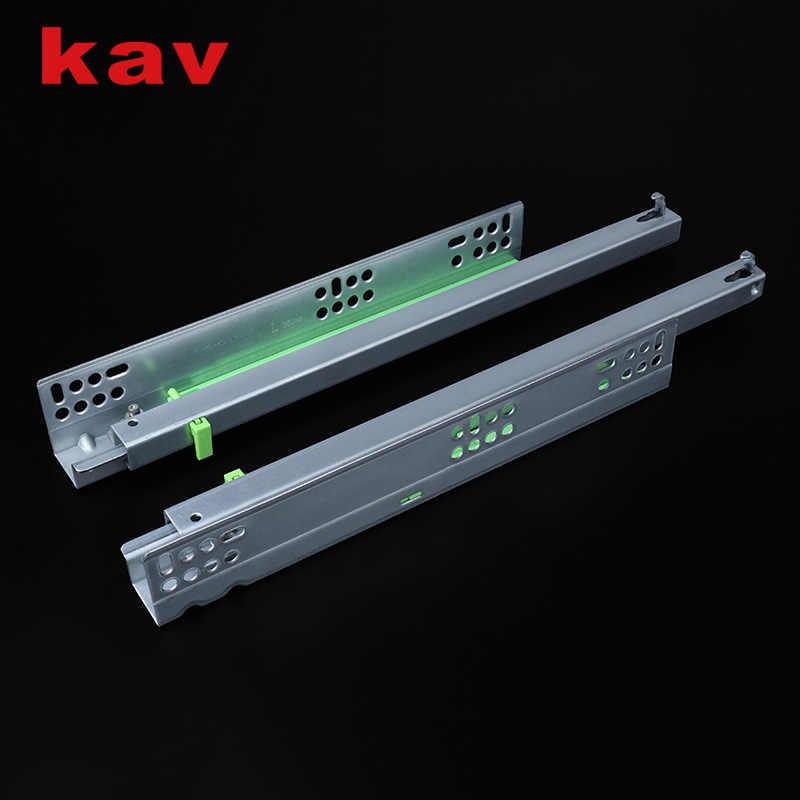 662F Single Extension Telescopic Channel Rail Push Opening Concealed Undermount 