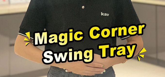 magic corner swing tray