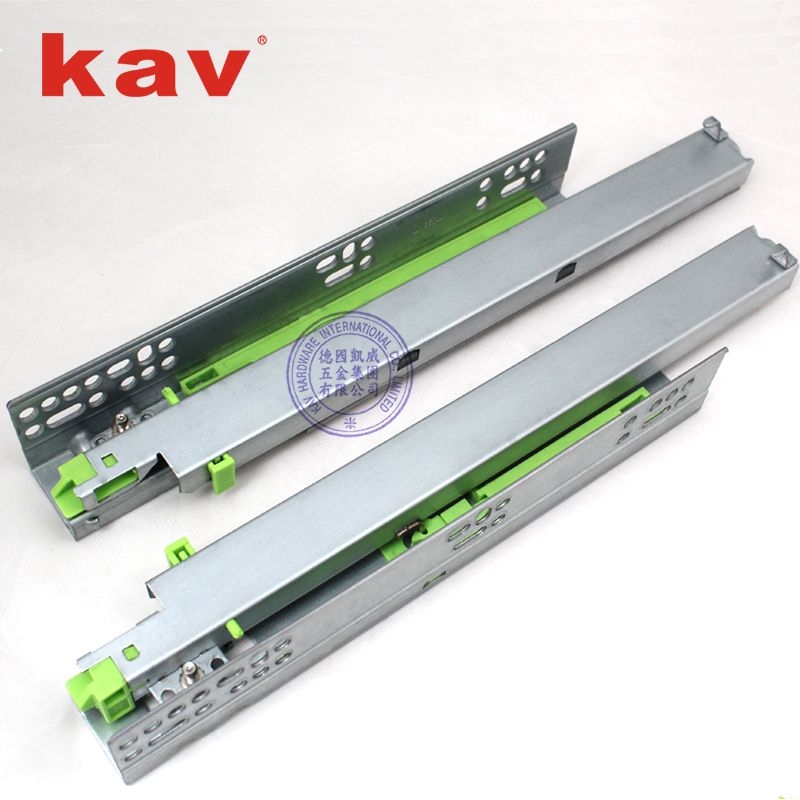 663FI full extension drawer slides push to open under mount drawer slides