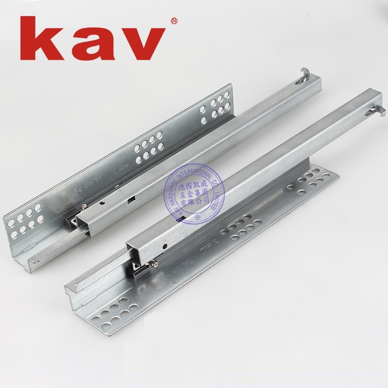 662THID 16 inch Single Extension Soft Close  Undermount Drawer Slides  (with adj