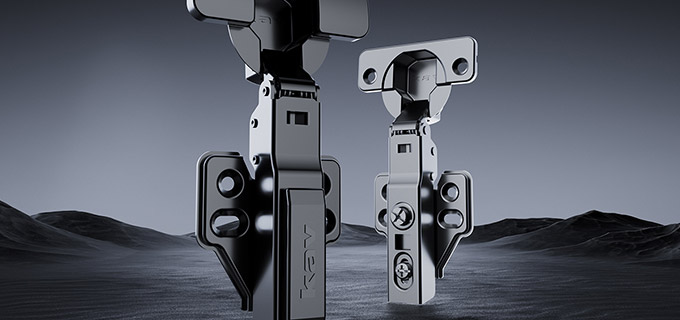 Two way small angel soft close hinge