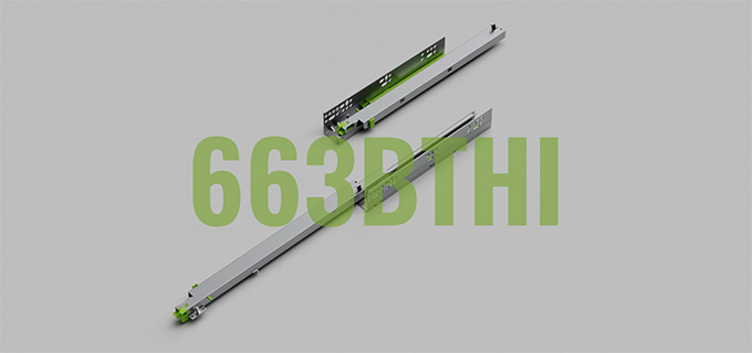 three section soft close concealed slide