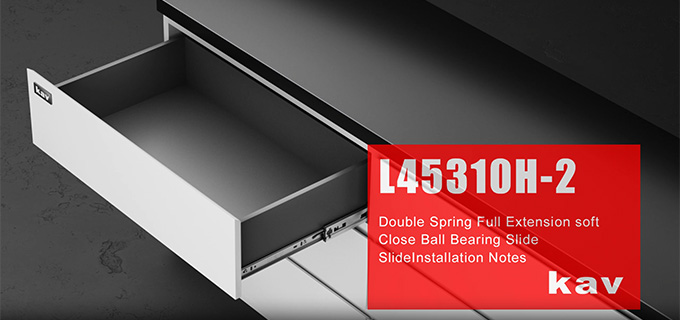 double spring full extension soft close ball bearing slide