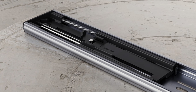 kav two sping full extension soft close ball bearing slide