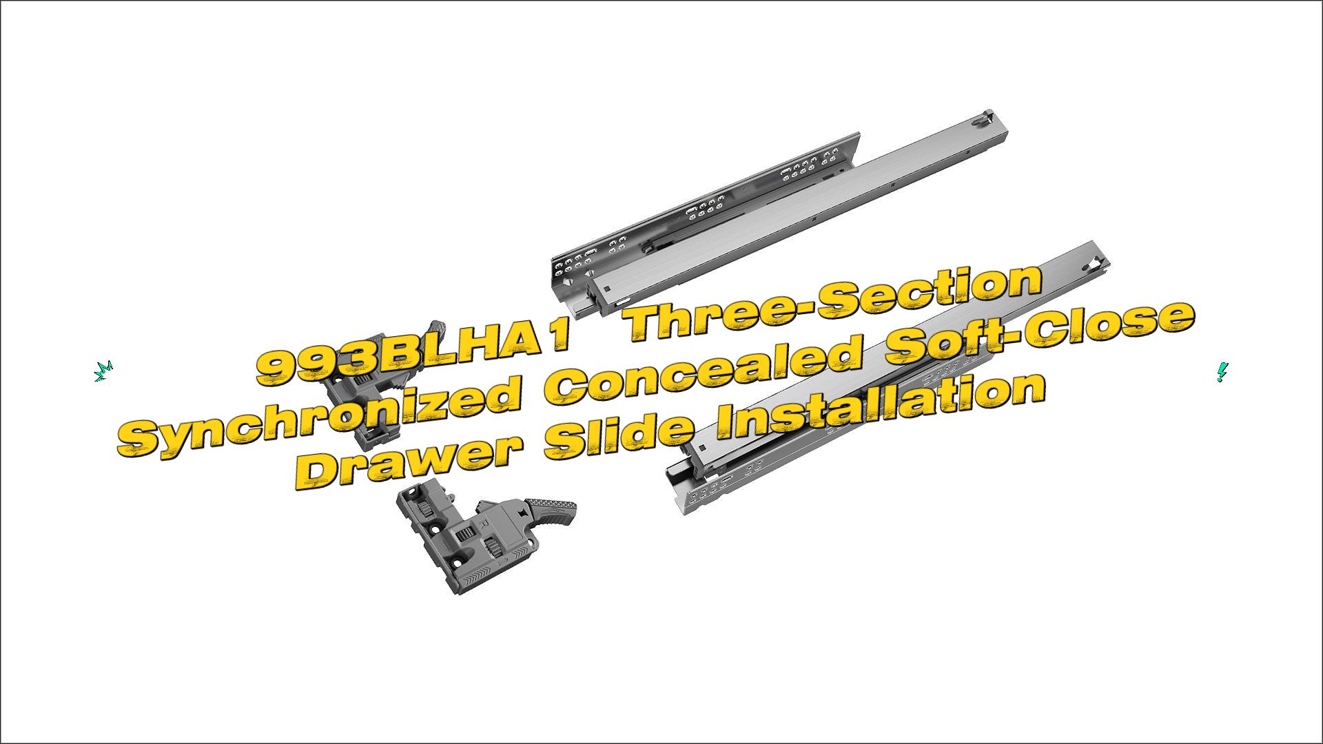 Perfect Drawer Alignment in 3 Steps — kav 3-Fold Synchronous Concealed Slide Install Guide