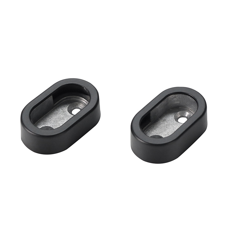 G4120 Aluminum Oval Flange Mounting Base Wardrobe Clothes Rod Bracket