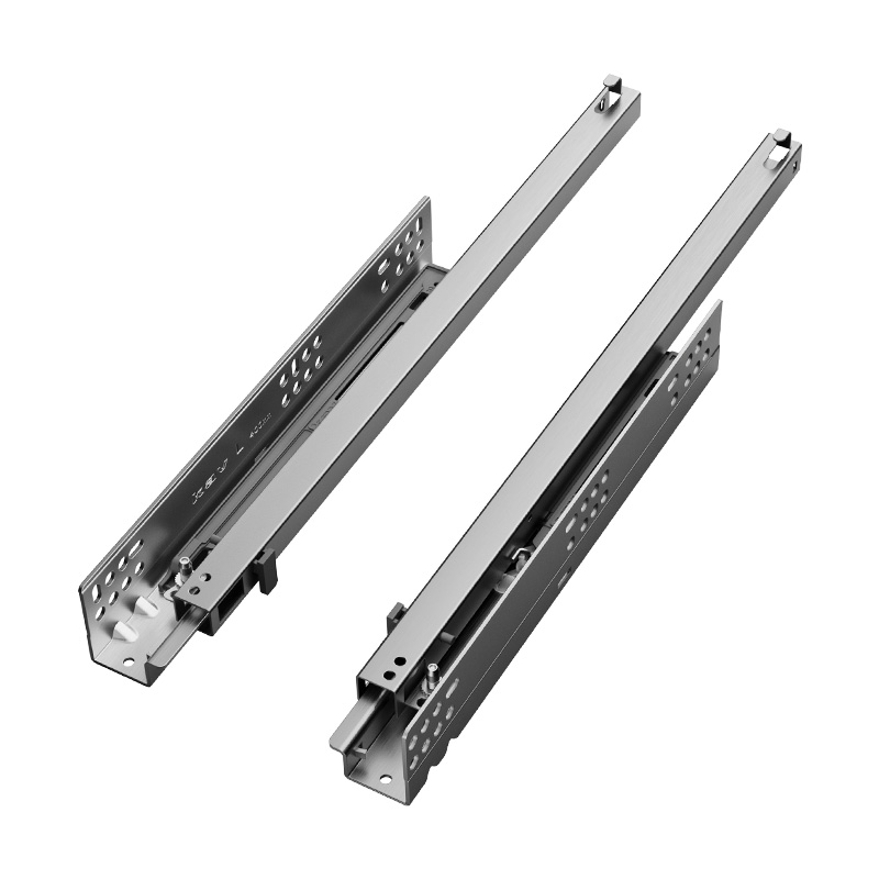 662BTHA Heavy Duty 2-Section Concealed Undermount Slide Soft Close Rail With Adj