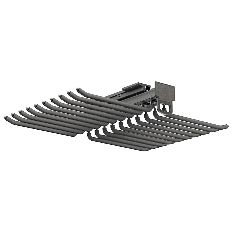18B03 Top Mounted Double Row Pants Rack