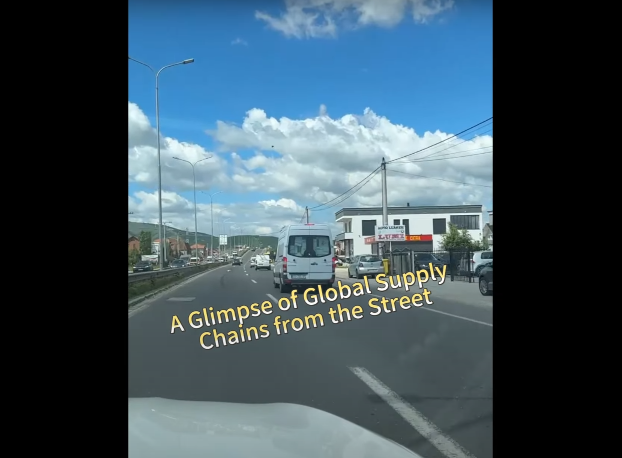 A Glimpse of Global Supply Chains from the Street