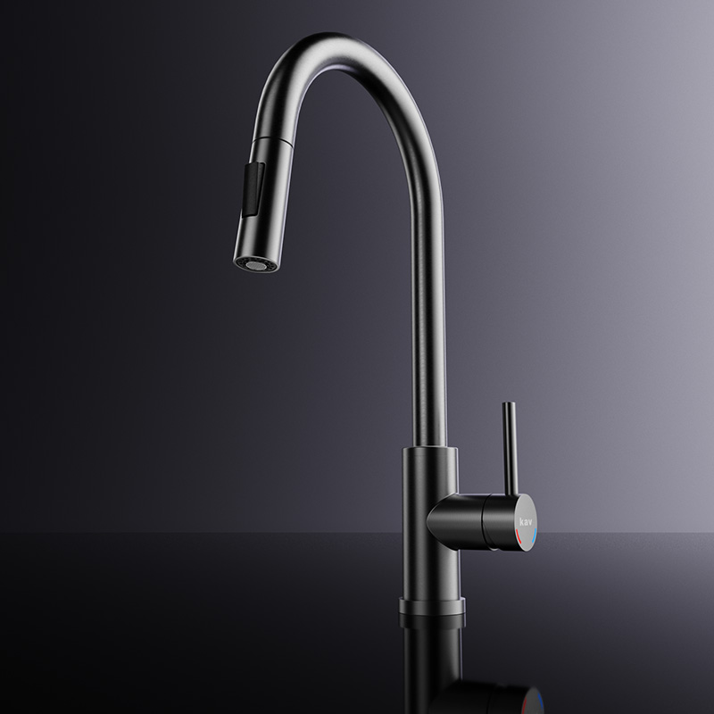 AF-080 Marlow Stainless Steel Faucet with Dual-Function Sprayer